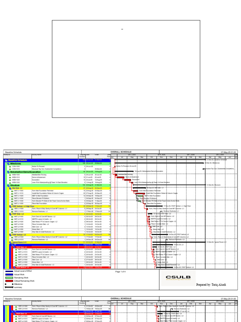 High-Rise Building Structural Schedule | PDF | Concrete | Beam (Structure)