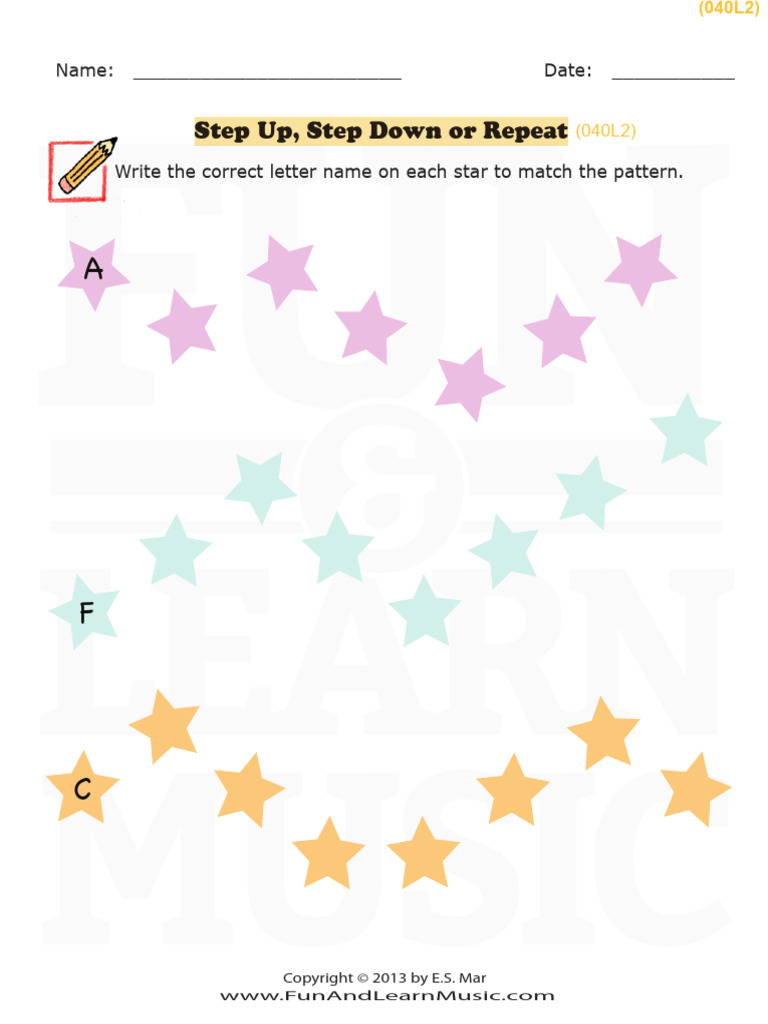 Music Note Pattern Activities | PDF
