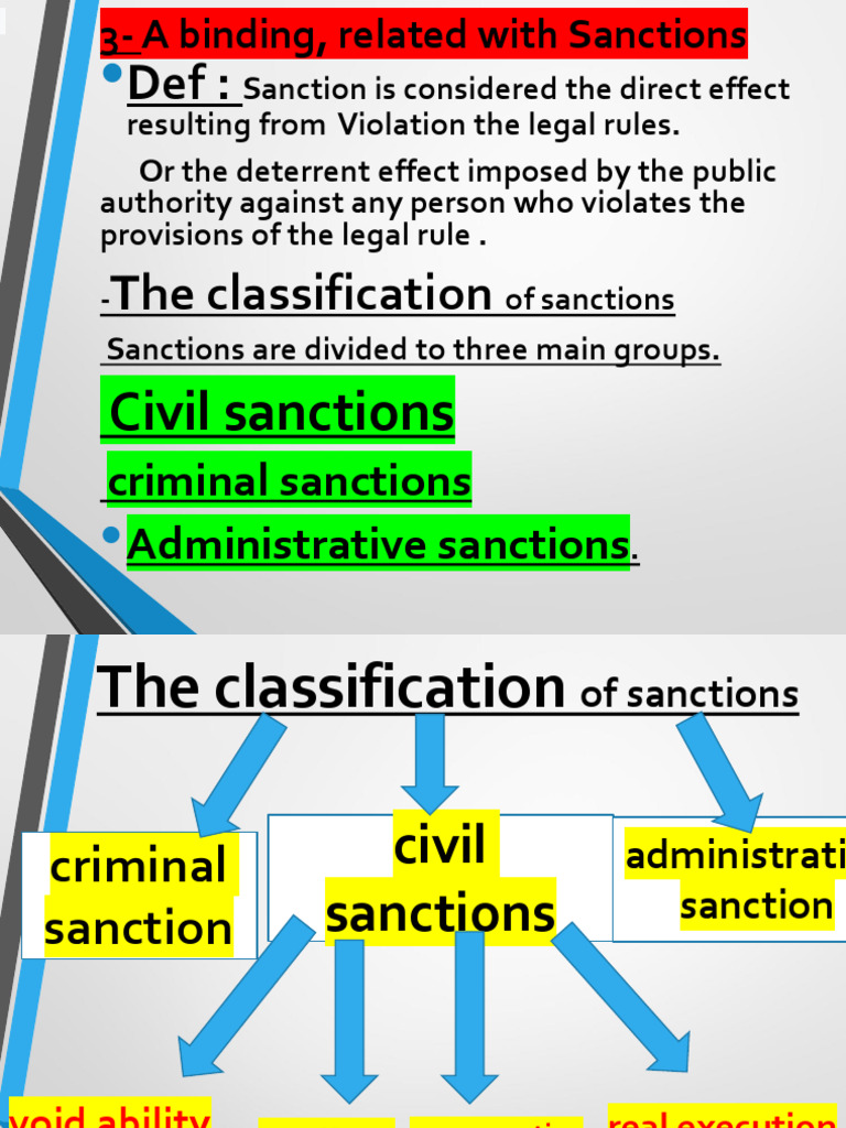 Types of Legal Sanctions Explained | PDF | Crimes | Crime & Violence