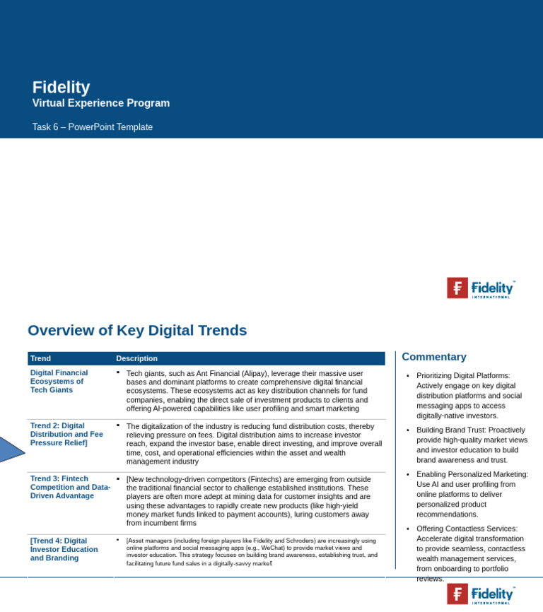 Fidelity: Virtual Experience Program | PDF | Financial Technology ...