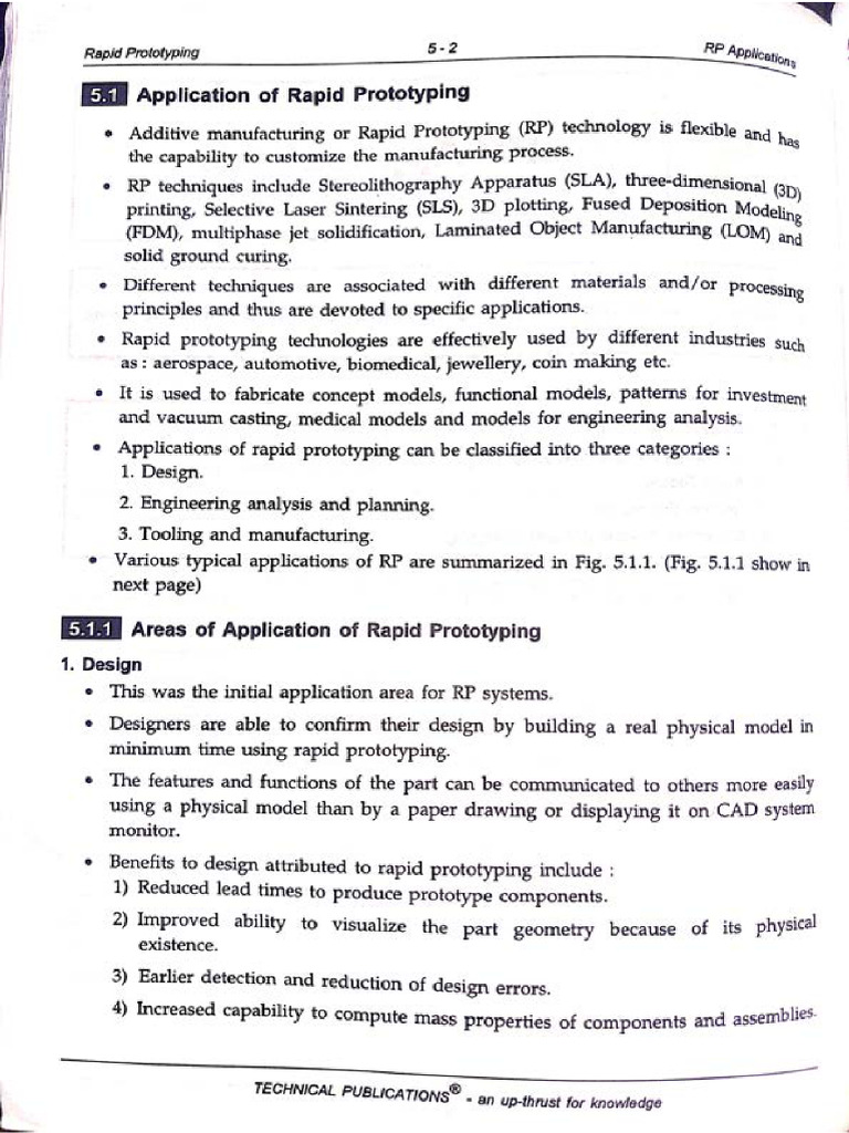 Applications of Rapid Prototyping | PDF | Secondary Sector Of The ...
