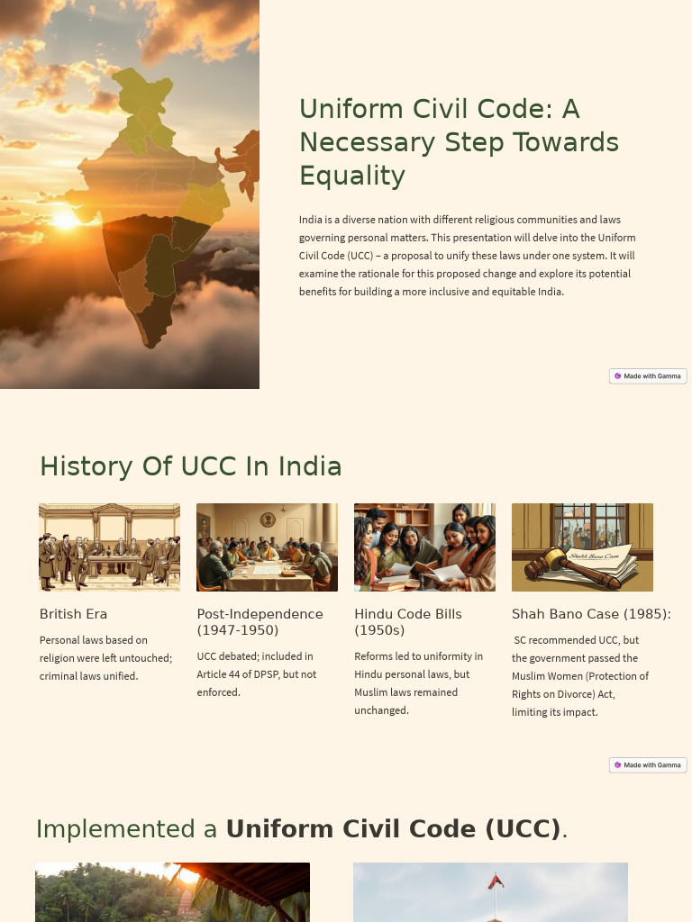 Uniform Civil Code: Path to Equality | PDF | Justice | Crime & Violence