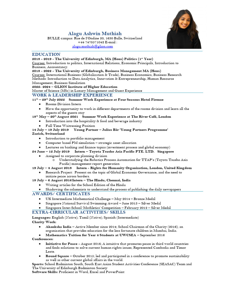 Profile of Alagu Ashwin Muthiah | PDF | Economies | Business