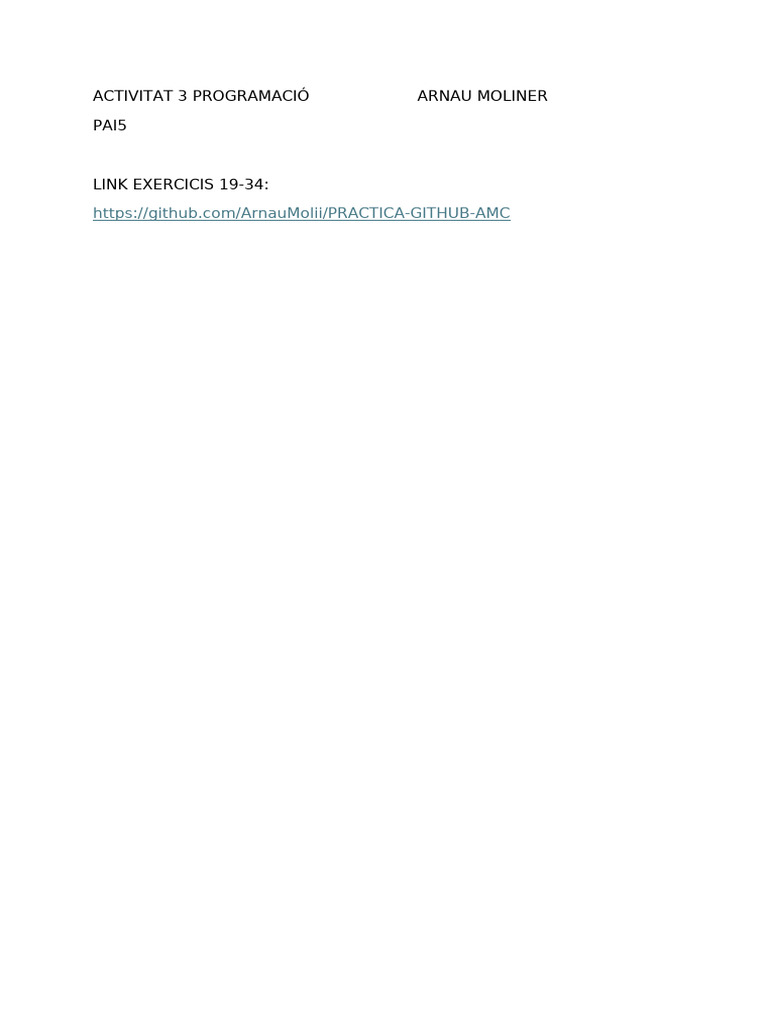 Activitat 3 Programació | PDF
