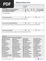 Chest ILD Patient Questionnaire | PDF | Cough | Human Diseases And ...
