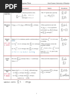 AP Calc BC Series Convergence Tests | PDF | Calculus | Complex Analysis
