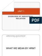 Overview of Industrial Relation