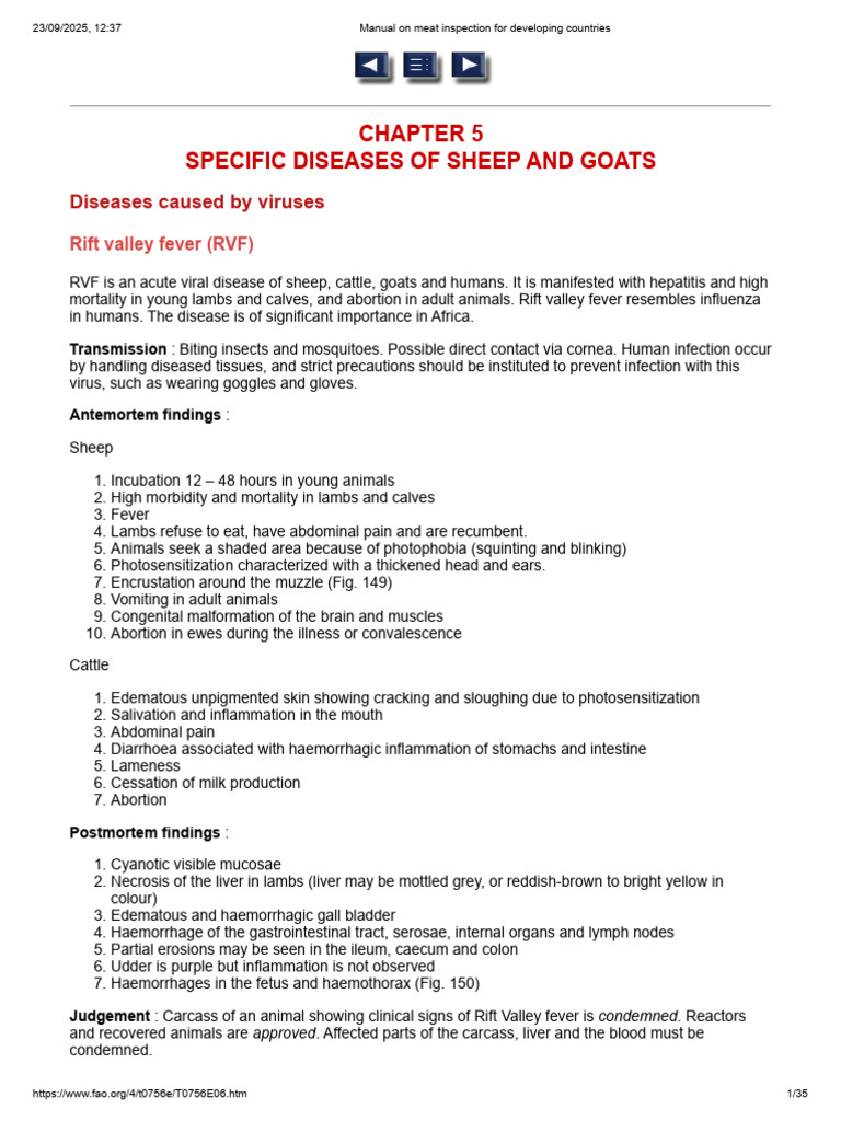 Diseases of Sheep and Goats Overview | PDF | Lung | Medical Specialties