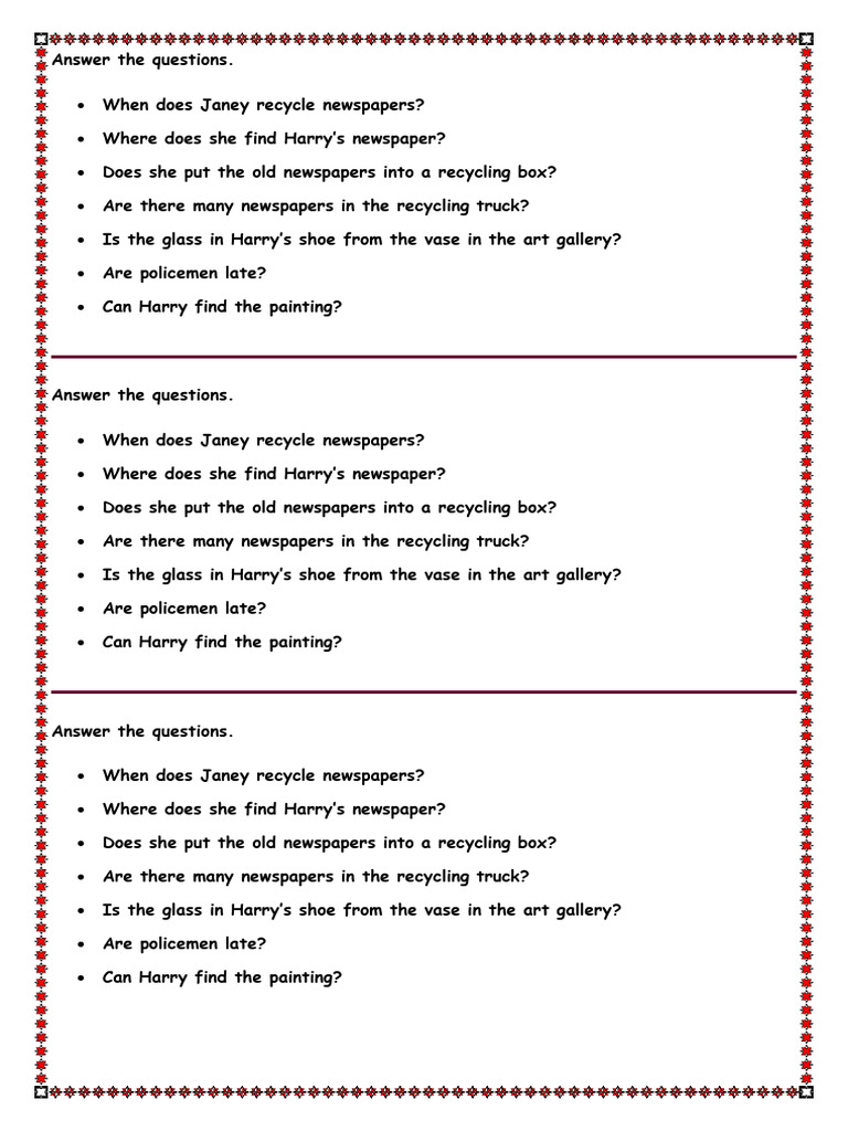 Answer The Questions | PDF