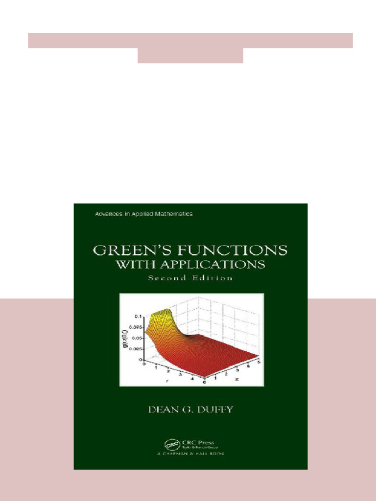 Green S Functions With Applications 2nd Dean G Duffy Latest PDF