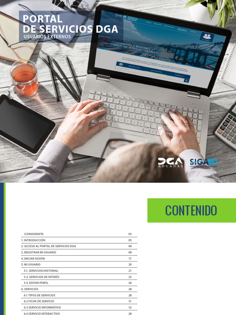 Acceso y Registro en Portal DGA | PDF | Contraseña | Internet