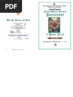 2012 - 3 June - Pentecost Sunday Matins Hymns