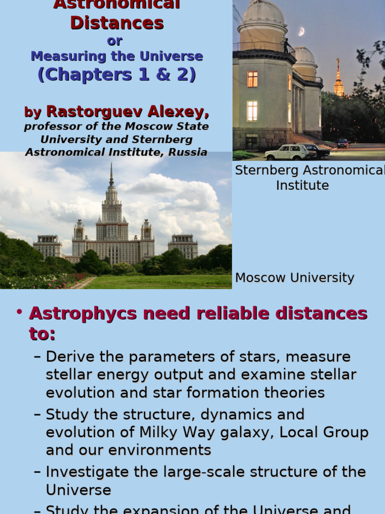 Astronomical Distances 01-Simpel | PDF | Astronomical Unit | Astronomy