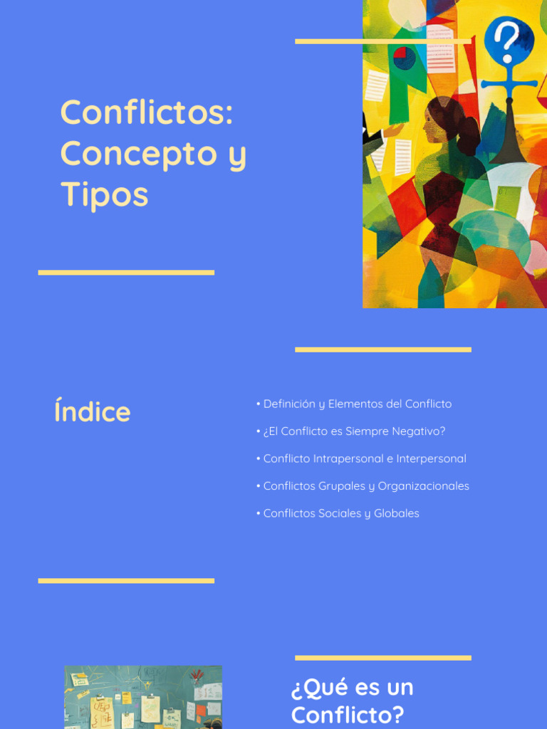 Conflictos Concepto y Tipos | PDF | Conflicto (proceso) | Psicología Social