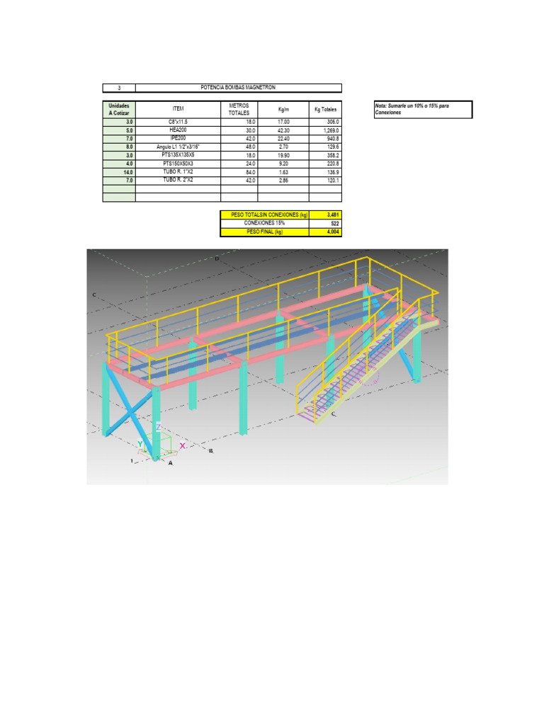 Cant. Material Potencia Bomba v1 | PDF