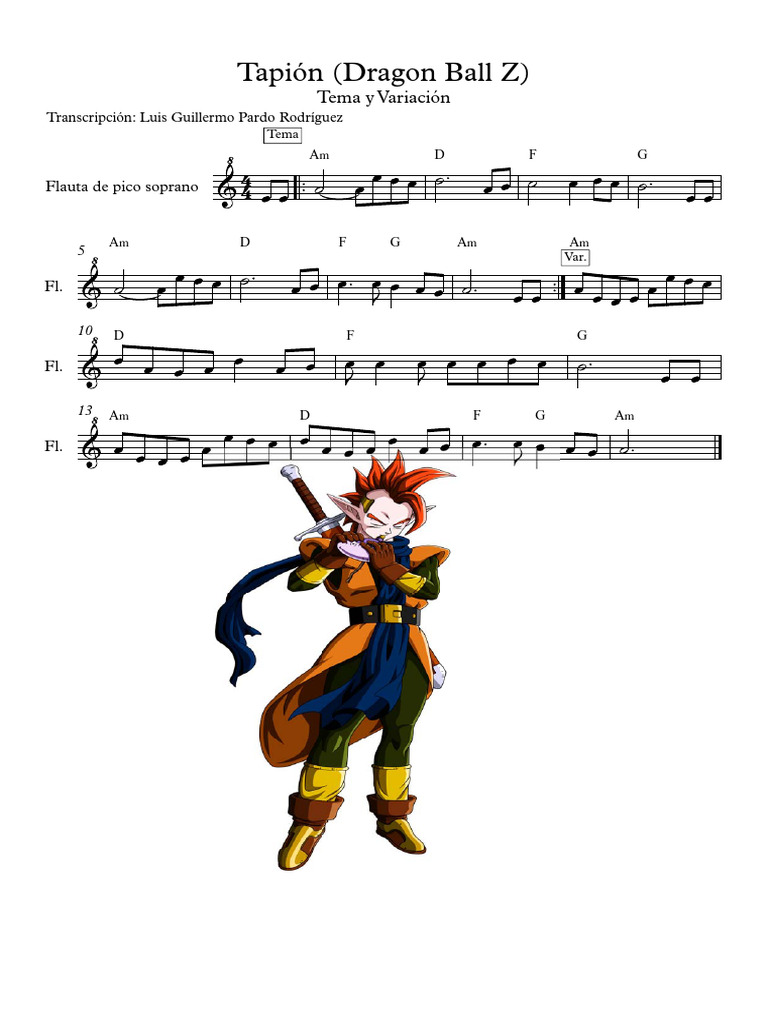 Flauta de Tapión en Dragon Ball Z | PDF