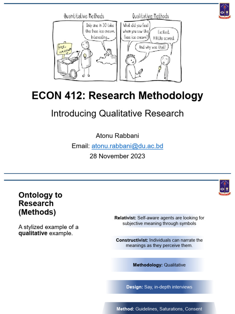 Qualitative Research Methodology Guide | PDF | Qualitative Research ...