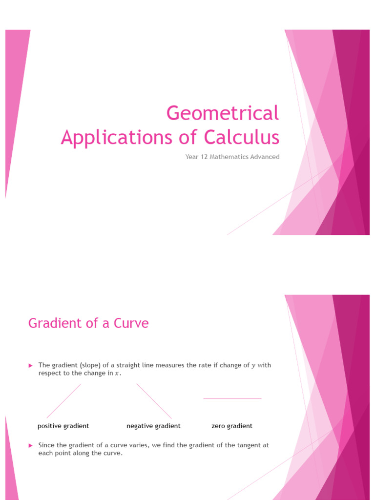 Calculus: Analyzing Curve Gradients | PDF | Slope | Mathematical Analysis