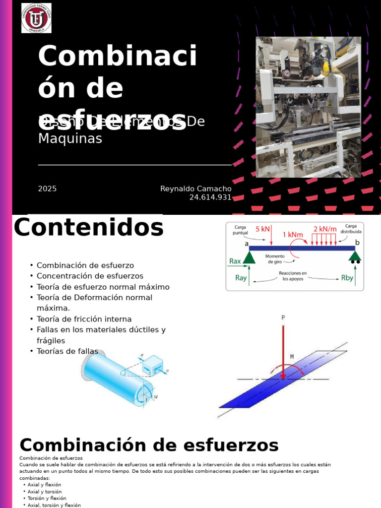 Presentacion Elementos de Maquina Esfuerzos | PDF | Estrés (Mecánica ...