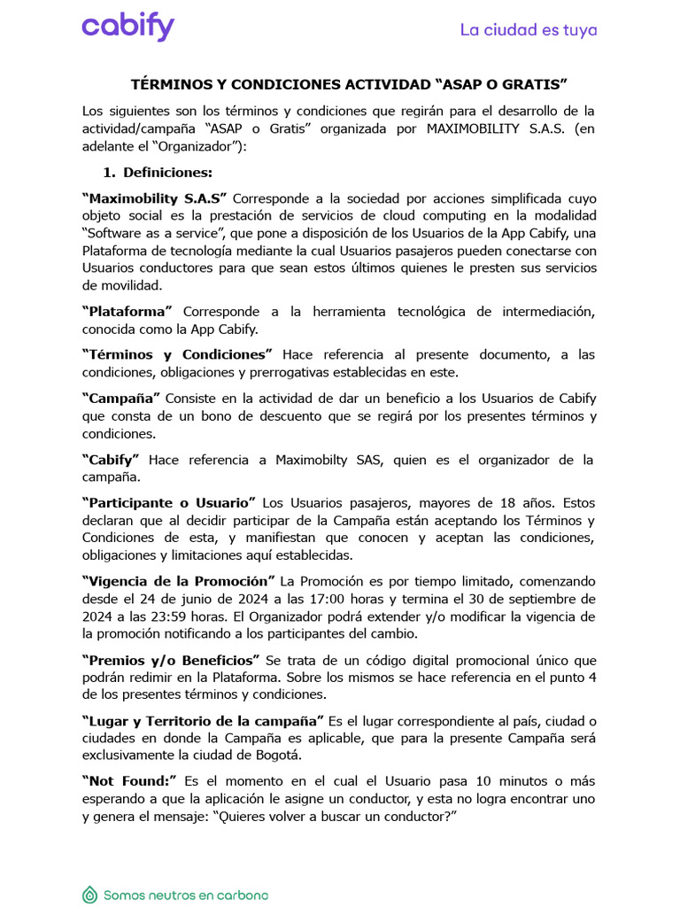 Términos& Condiciones | PDF | Aplicación movil