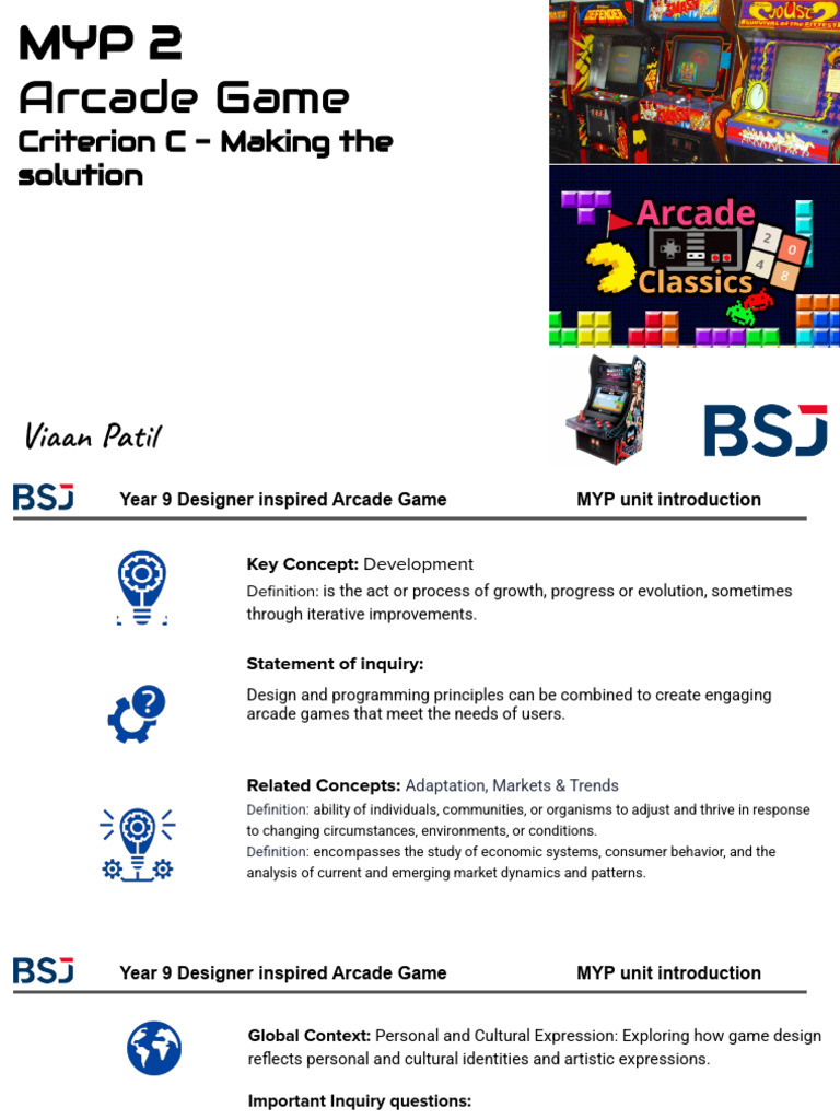 Year 9 Arcade Game Design Guide | PDF | Semantics | Information