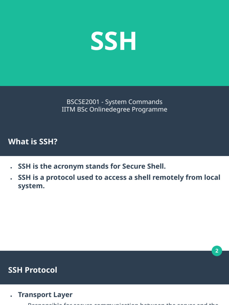 Understanding SSH Protocol Basics | PDF