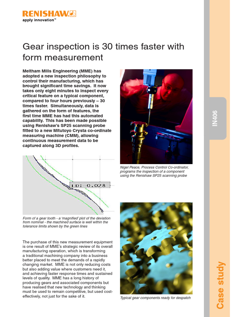 30x Faster Gear Inspection with SP25 | PDF | Mechanical Engineering