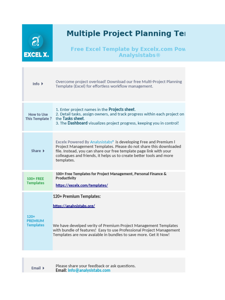 Project Plan Template 2025 | PDF | Microsoft Excel | Software