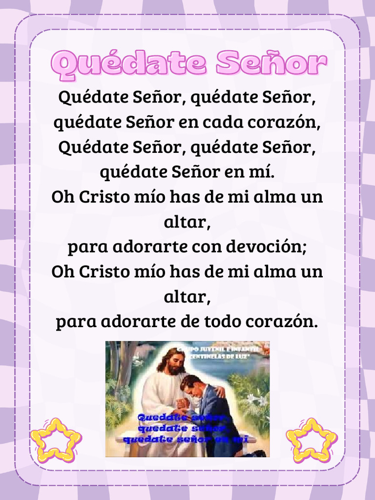Letras de Canciones Cristianas Infantiles | PDF | Cristo (título)