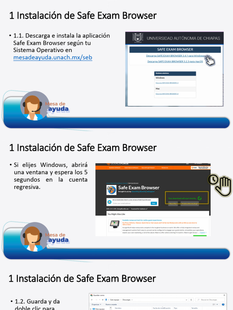 Guía de Instalación de Safe Exam Browser | PDF
