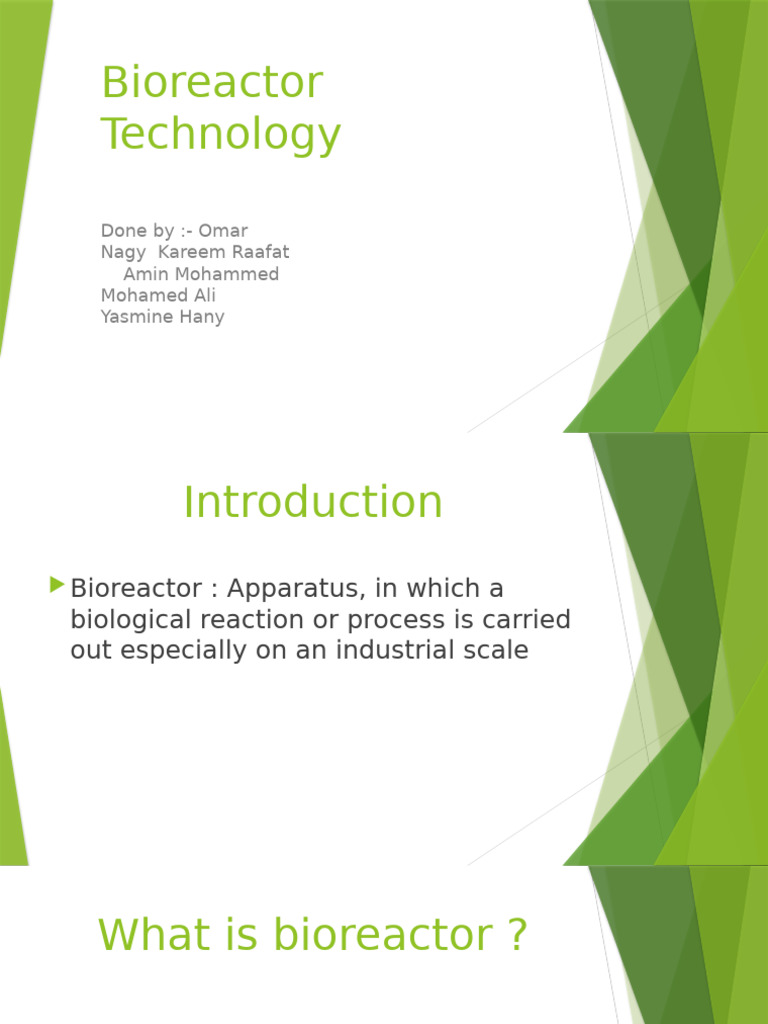 Bio Reactor | PDF | Chemistry | Life Sciences