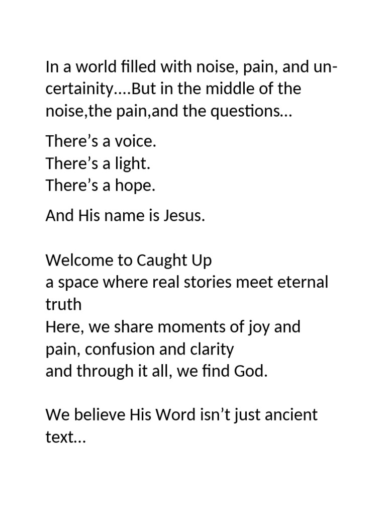 Caught Up: Finding Hope in Jesus | PDF