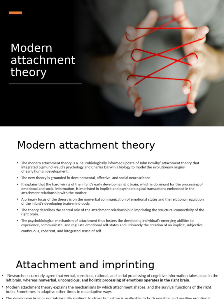 Modern Attachment Theory Explained | PDF | Attachment Theory ...