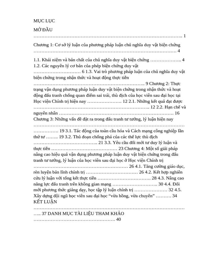 thu hoạch 4b vận dụng PHÉP CNDV BC | PDF