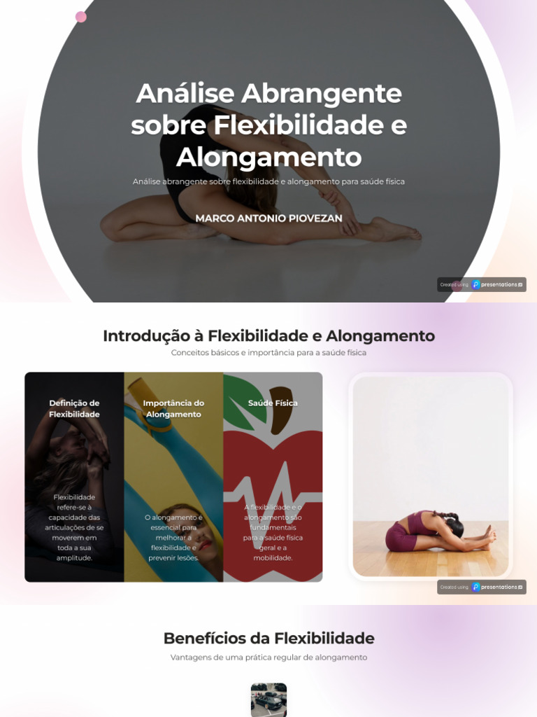 Flexibilidade e Alongamento Benefícios e Práticas | PDF
