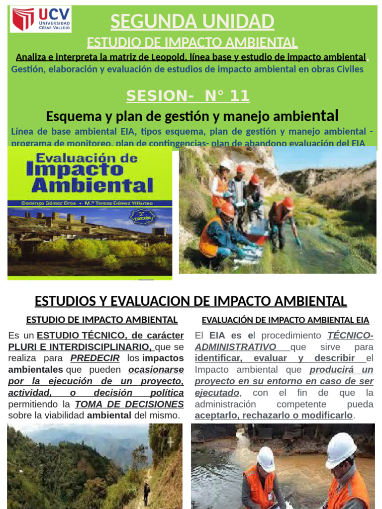 Estudio de Impacto Ambiental EIA: Guía Completa | PDF | Evaluación de ...