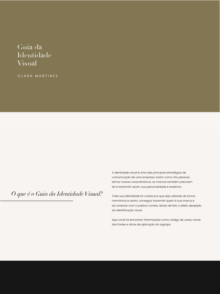 Guia de Identidade Visual Clara Martinez | PDF | Cor | Design gráfico
