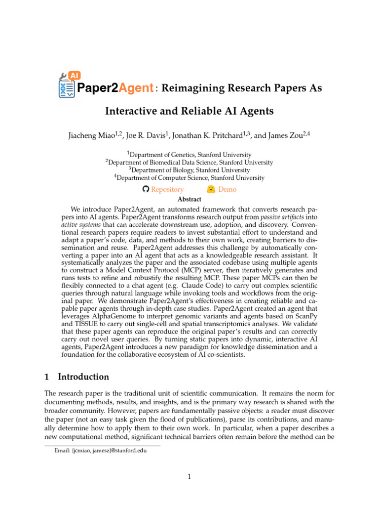 Transforming Papers into AI Agents | PDF | Artificial Intelligence ...