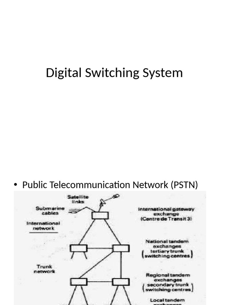 Overview of Digital Switching Systems | PDF | Electronics ...