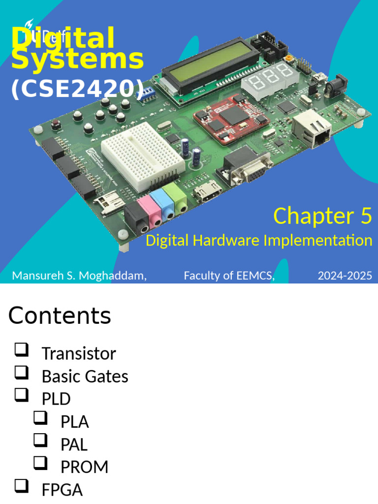 Digital Hardware Implementation Overview | PDF | Logic Gate ...