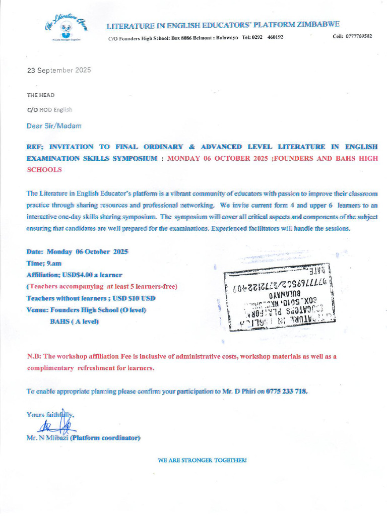 Exam Prep Invite 2025 | PDF