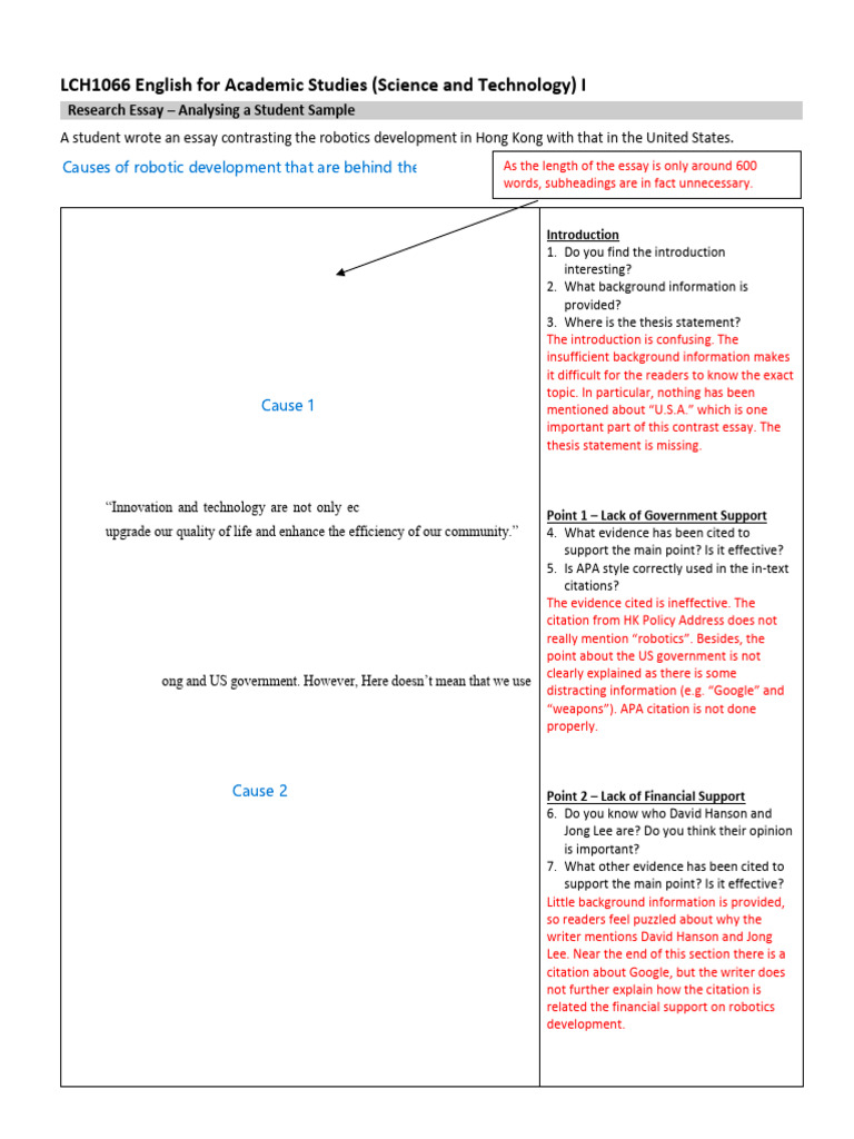 Analysing A Student Sample (With Ans) For Uploading | PDF | Essays