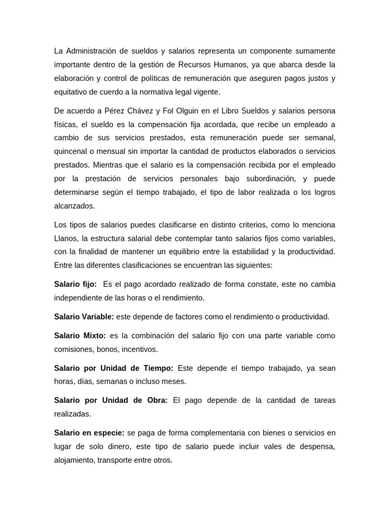 Administración de Sueldos y Salarios | PDF | Salario | Salario mínimo