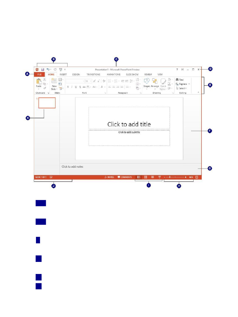 PowerPoint Basics: Essential Features Guide | PDF | Window (Computing ...