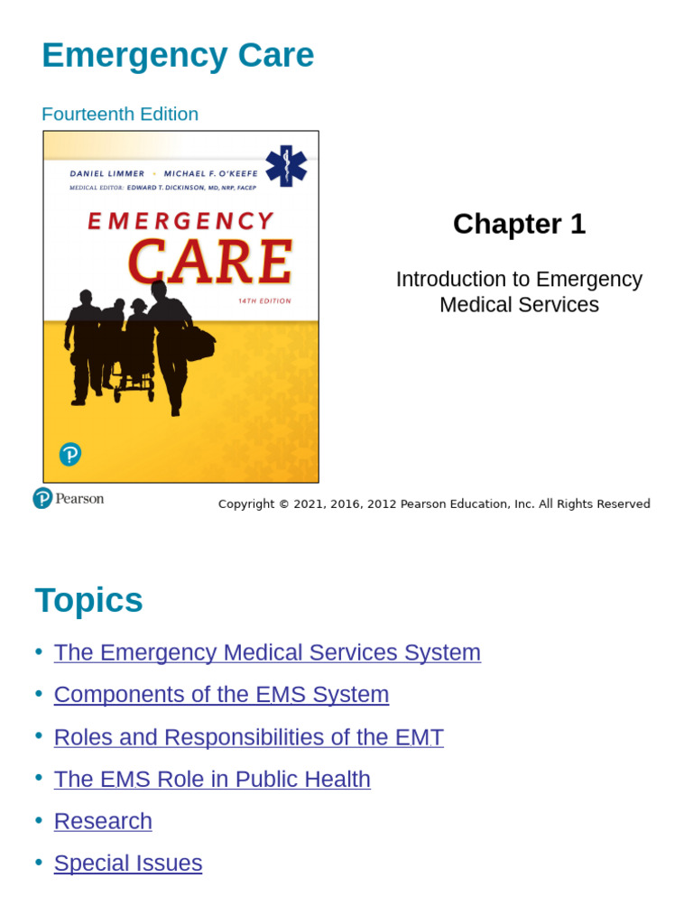 Introduction to Emergency Medical Services | PDF | Emergency Medical ...
