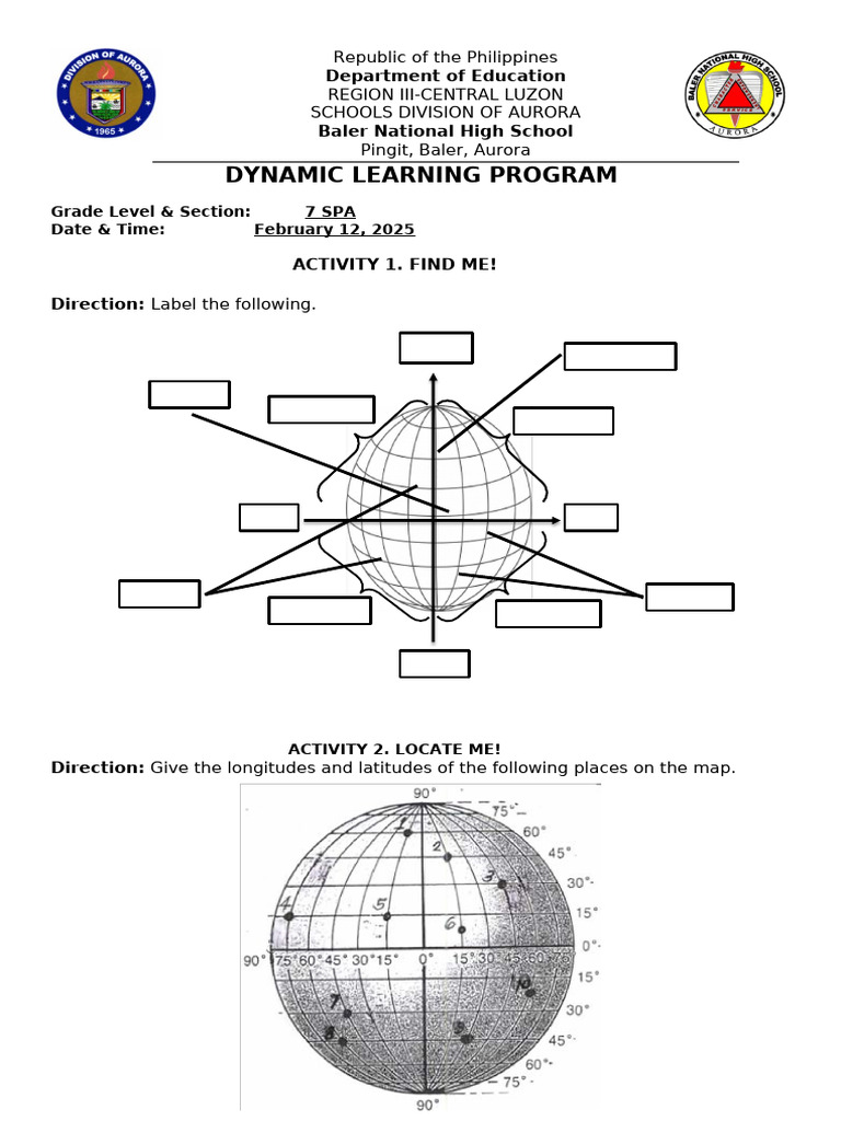 Dynamic Learning Program Activities | PDF