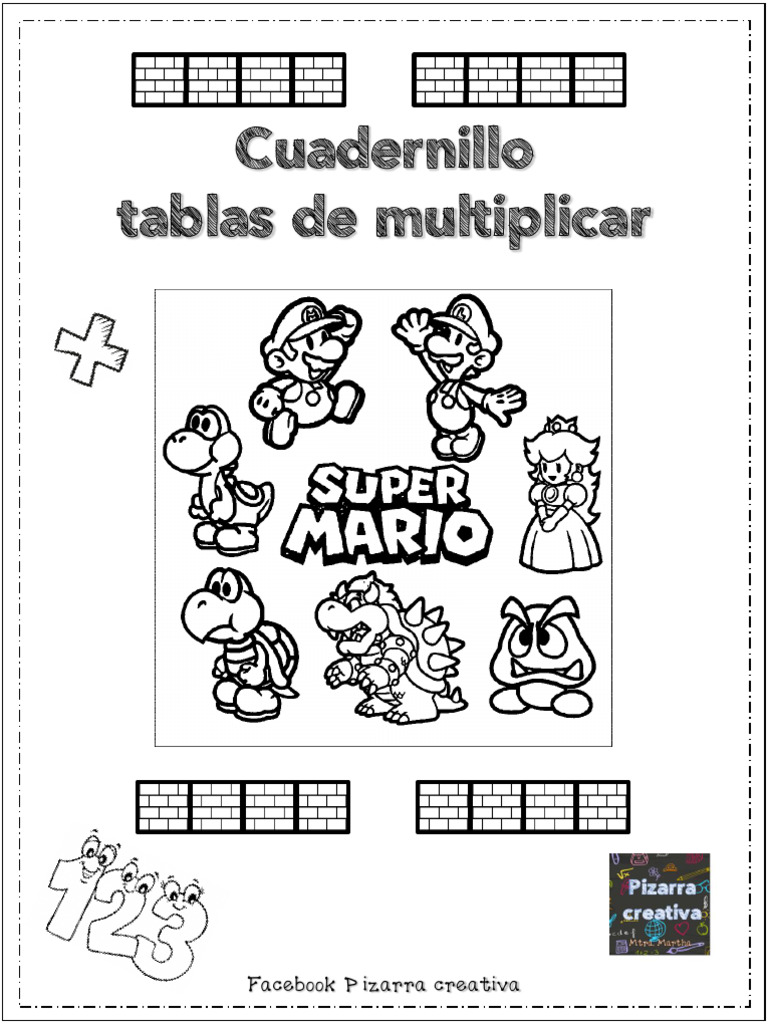 Aprende Las Tablas de Multiplicar Con Super Mario Tu Mejor Amigo | PDF
