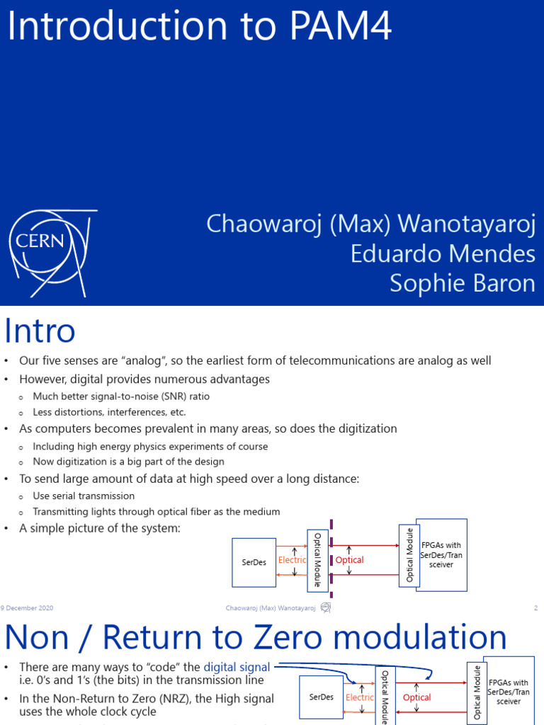 Understanding PAM4 Modulation Techniques | PDF | Fiber Optic ...