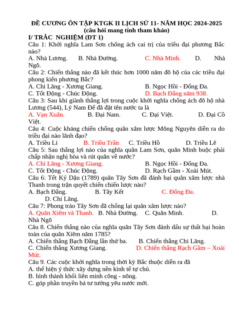 11 KTGK 2 ĐC GV | PDF