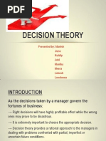 Decision Theory